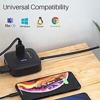 Portronics Mport 4A – 4-Port USB 3.0 Hub, 5Gbps Speed, compact design, plug and play, compatible with various devices, ideal for expanding USB connectivity, perfect for home and office use.