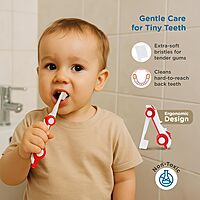 Mee Mee - Toothpaste And Brush - Strawberry