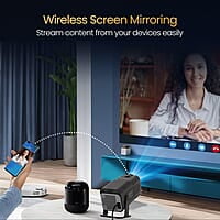 Portronics Beem 470 Smart LED Projector with 1080p Full HD 4500 Lumens 5 Watt Speaker