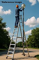 Aluminium Trolley Ladder 12 Feet