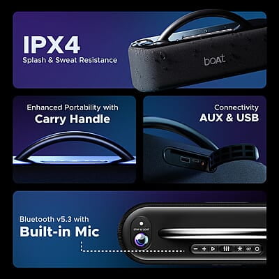 boAt Stone Lumos (Midnight Black) boAt Stone Lumos (Midnight Black)