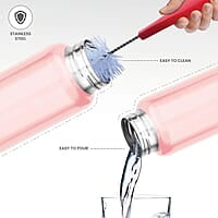 MILTON Aqua 1000 Stainless Steel Water Bottle, 950 ml