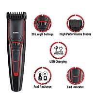Agaro MT-6001 Cordless Beard Trimmer For Men