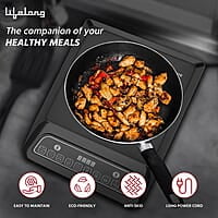 Lifelong 2000 Watt Radiant Induction Cooktop For Home With 7 Preset Indian Menu Option