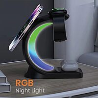 Just Corseca SwiftCharge 3-in-1 Wireless Charger – 15W Fast Charging | Phone, Earbuds & Watch