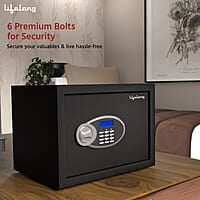 Lifelong Locker For Home&Office 34L-Digital Safe Locker Anti-Theft Alarm Electronic Keypad