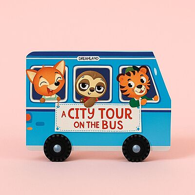 City Tour on the Bus – Fun Wheel Board Book City Tour on the Bus – Fun Wheel Board Book