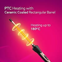 AGARO HC9007 Hair Curler With 7 MM Barrel, Rod, Tong, Chopstick Rectangular Hair Curler