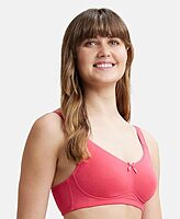 Jockey Wirefree Non Padded Super Combed Cotton Elastane Stretch Full Coverage Everyday Bra with Concealed Shaper Panel - FE41
