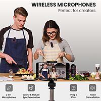 Portronics Vlogmate 2 Dual Mic, ideal for content creators! Enjoy high-quality audio for vlogs, podcasts, and interviews!