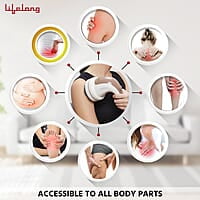 Lifelong Full Body Massager Machine for Pain Relief Body & Back Pain Relief Product Corded Electric 4-Speed Settings LLM027