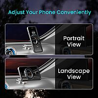 Portronics Mogun 3 – 360° Magnetic Car Phone Mount (Silver) offers a secure grip and versatile viewing angles. Its sleek design complements any car interior while ensuring easy access to your device.