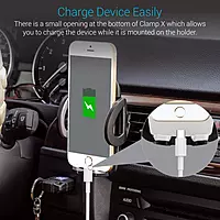Portronics Clamp X – Car Vent Mobile Holder, 360° Rotation, Adjustable Grip, Durable Design, Easy Installation, Compatible with Most Smartphones, Ideal for Hands-Free Navigation, Black.