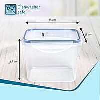 AGARO Airtight Container, Food Storage Container With Lid Leak Proof, BPA Free, Capacity 1.1L Each, Pack of 3