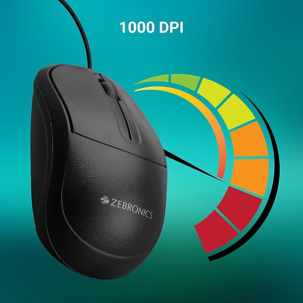 Zebronics Comfort Plus Mouse offers ergonomic design, smooth tracking, and customizable buttons. Ideal for long hours of use, it enhances productivity with its reliable performance and stylish look.