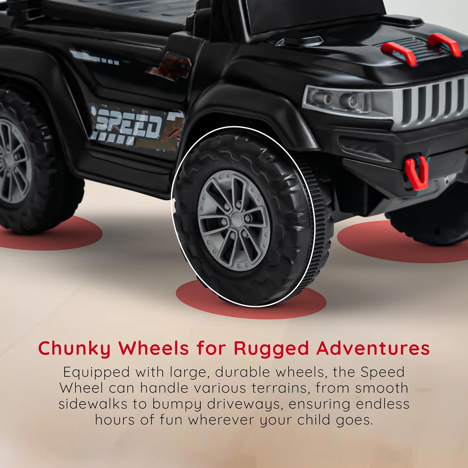 Baybee Push Ride on Baby Jeep for Kids Toys with LED Light & Storage Bin- Black Baybee Push Ride on Baby Jeep for Kids Toys with LED Light & Storage Bin- Black