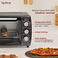Lifelong OTG 25 Litre for Kitchen with Barbeque Tray - 1450W Oven Toaster Griller Machine Electric