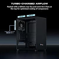 Dawg V110 White M-ATX Mini Tower Case – Compact PC Cabinet Tower Case