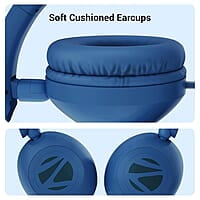 Zebronics BOOM Wired Headphone, Over Ear, in-Line MIC, Foldable, 1.5 meter Cable, for 3.5mm (Mobile | Tablet | Laptop | MAC), Soft Cushion, 40mm Drivers