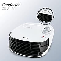 Havells Comforter Room Heater 2000 Watt with Overheat Protection, Adjustable Thermostat Control Knob