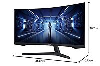 Samsung, 34-Inch, Ultra WQHD, 165Hz, 1ms, Curved Gaming Monitor, Odyssey G5