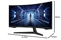 Samsung, 34-Inch, Ultra WQHD, 165Hz, 1ms, Curved Gaming Monitor, Odyssey G5
