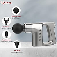 Lifelong Massage Gun - Full Body Massager - Percussion Gun Machine with Threaded Belt for Deep Tissue Muscle Massage