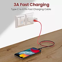 POR 3012 HUE X C-Lightning – 20W USB-C to Lightning Braided Cable | 1M | 06 Months