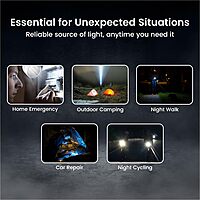 Portronics Eco Glow Mini LED Torch – White is a portable, bright, energy-efficient flashlight ideal for emergencies and outdoor adventures.