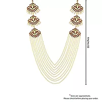 Gold Plated Traditional Multi-Line Long Haram | Classical Dance Necklace for Women & Girls
