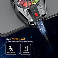 Portronics Coolpluse Mobile Cooler – RGB, Black. Enhance your gaming experience with this stylish cooler featuring vibrant RGB lights, efficient cooling, and a sleek design for optimal performance.