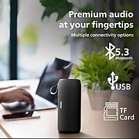 Philips TAS2400BK Portable Speaker (Black)