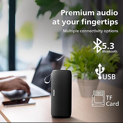 Philips TAS2400BK Portable Speaker (Black) Philips TAS2400BK Portable Speaker (Black)