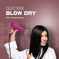 Havells 1000 Watt Foldable Hair Dryer; 2 Heat Settings (Hot/Warm), Heat Balance Technology