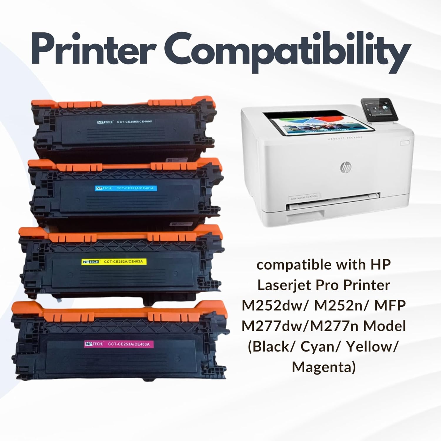 Techie CF400 Toner for HP M252dw/M252n – Vibrant & Sharp Color Prints