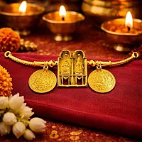 Traditional Lakshmi Dollar Pendant for Mangalsutra | Gold Plated Thirumangalyam Pendant for Women