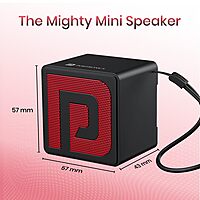 Portronics Nugget 3W Mini Speaker – White, USB-C, Compact & Powerful Sound, Perfect Travel Audio