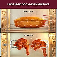 Borosil DigiPro 38 L Digital Oven Toaster & Grill, Convection Mode, 6 Pre-set Menus, Temperature Control, Chrome