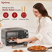 Lifelong OTG 19 Litre for Kitchen with Barbeque Tray - 1300W Oven Toaster Griller Machine Electric