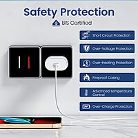 Portronics Adapto 45A 45W GaN Charger – 1 PD Port, No Cable Included