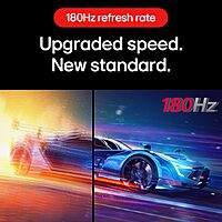 LG UltraGear ,31.5" QHD 180Hz 1ms Curved Gaming Monitor, 32GS60QC-B