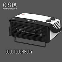 Havells Cista Room Heater, White, 2000 Watts