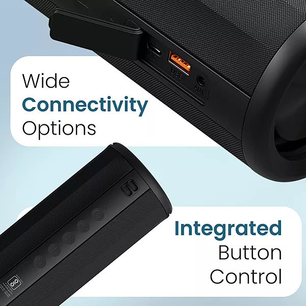 Portronics 2981 Nova BT Speaker – 40W | Bluetooth v5.3 | Handsfree Calling | Black |