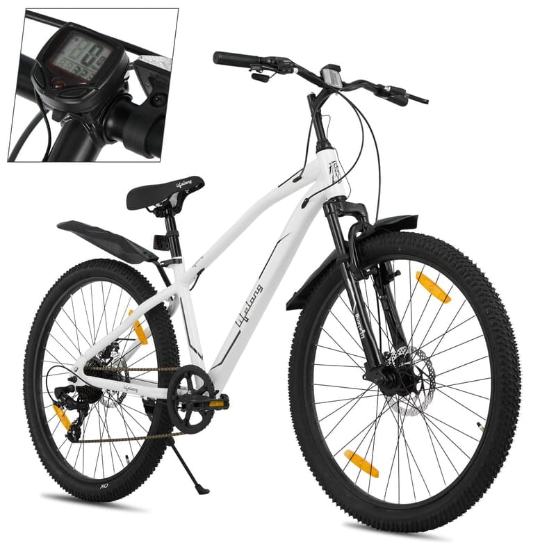 Lifelong Cycle for Men & Women - 26T MTB Cycle - MultiSpeed 7-Speed Bicycle - Dual Disc Brake Cycle
