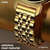 Vibez by Lifelong Ruby 1.04" AMOLED Smartwatch for Women with Metal Strap, Bluetooth Calling, 60 Hz, Voice Assistance