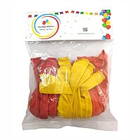 Happy Navratri Customized Balloons – Pack of 30 Multicolor Yellow, Orange & White Balloons for Navratri Decorations, Mandap & Home Décor