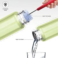 MILTON Aqua 750 Stainless Steel Water Bottle, 750 mlSingle walled Leak Proof