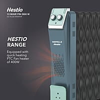 Havells Hestio 13 Wave Fin OFR 2900 Watt with 3 Heat Setting 1000W/1500W/2500W & PTC Heater 400W