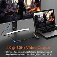 Portronics MPort View One – 5-in-1 USB-C Hub, 4K HDMI, USB 3.0, SD/TF Card Reader, Compact Design, Ideal for Laptops, Supports High-Speed Data Transfer, Plug and Play, Lightweight and Portable.