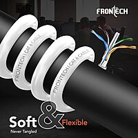 Frontech FT-0865 CAT6 Ethernet Cable – High-Speed Gigabit Networking | Durable Build | Reliable Data Transmission